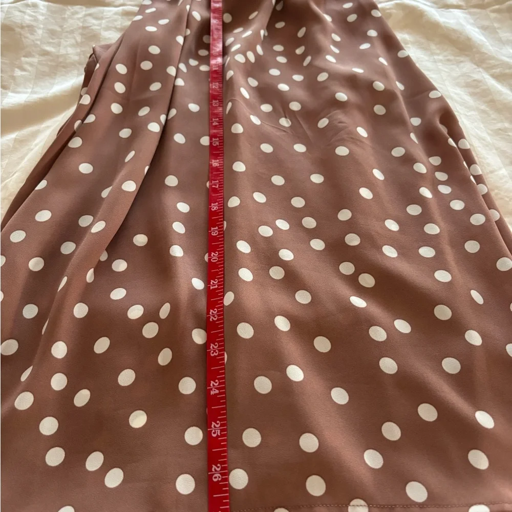 Torrid Pink Polka Dot high low Blouse - Picture 7 of 9